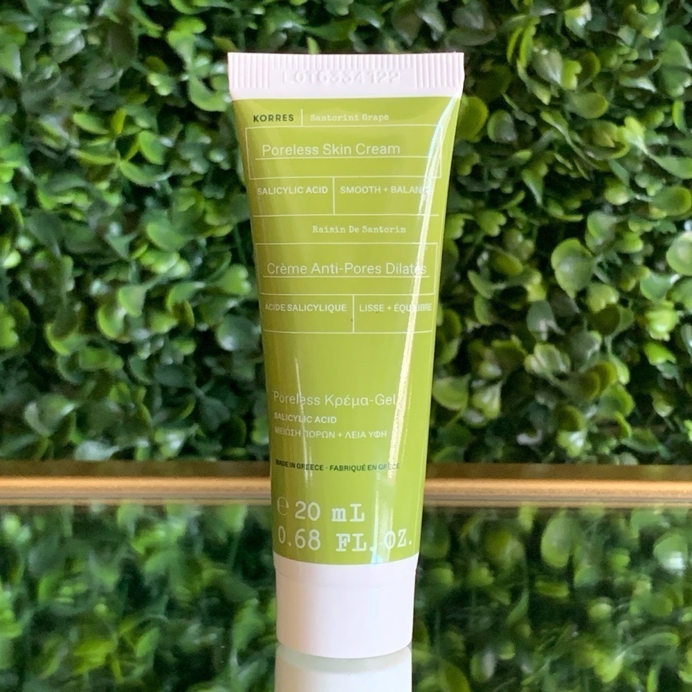 Korres Santorini Grape Poreless Skin Cream | NEW | 20mL | Sealed